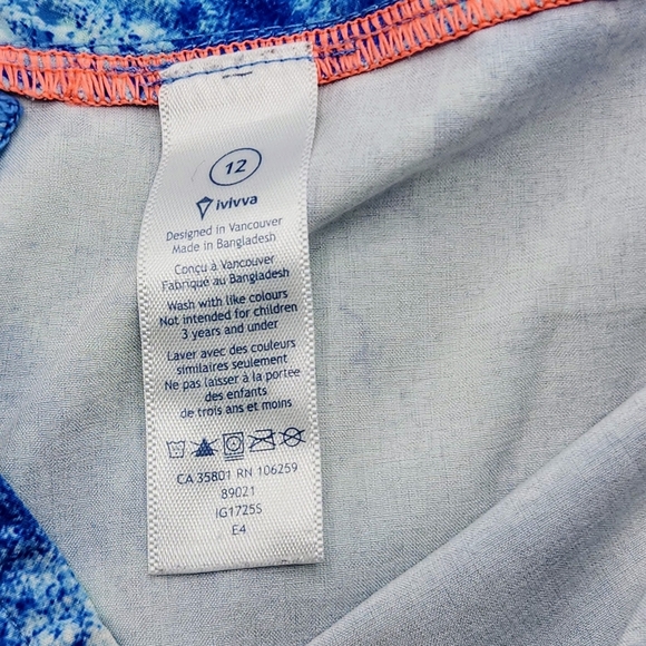 Ivivva Lululemon Girls Tranquil Blue Racerback Vented Laser Cut Tank Size 12 - Picture 9 of 13